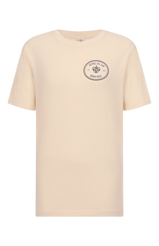 Хлопковая футболка Sporty & Rich x Hotel du Cap-Eden-Roc Sporty and Rich T004360666CR01 Кремовый T004360666CR01