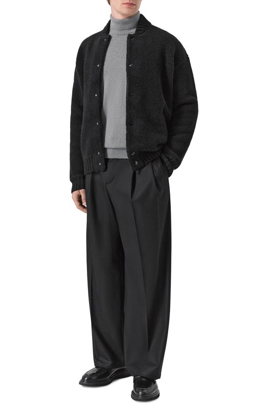 Шерстяной бомбер Laneus F5LAMAB0365 Чёрный  F5LAMAB0365 Фото 2