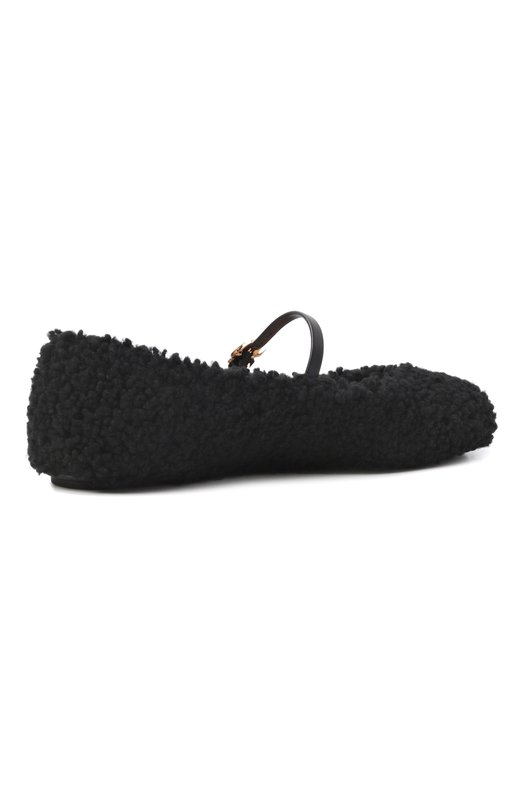 Балетки Carla из овчины Gianvito Rossi G25312.05G0M.SKCNENE Чёрный  G25312.05G0M.SKCNENE Фото 5