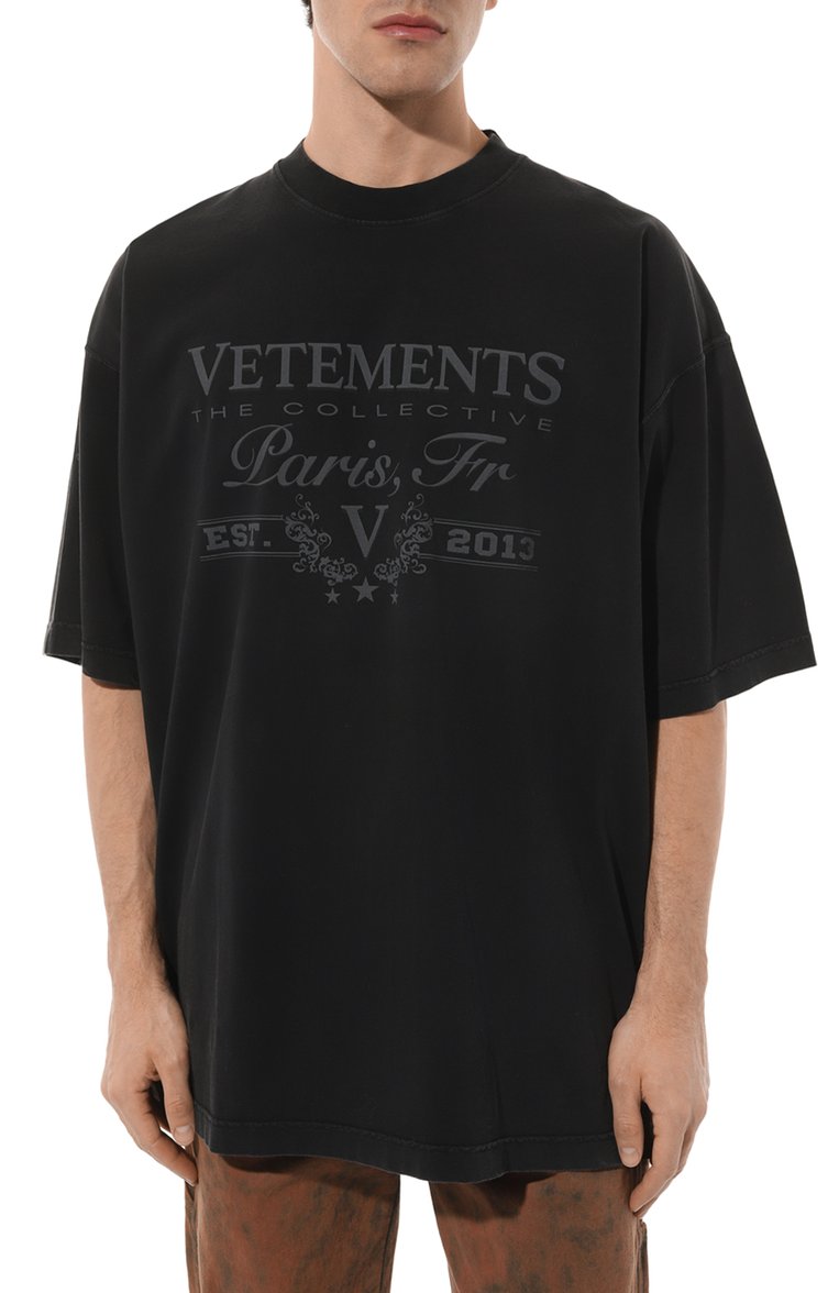 Хлопковая футболка VETEMENTS, арт. UE64TR450B, фото 3