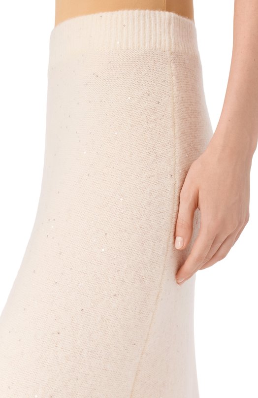Юбка из кашемира и хлопка Addicted MK015 SEQ-1 Кремовый  MK015 SEQ-1 Фото 5