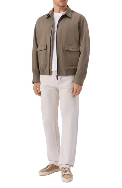 Мужская хлопковая футболка BRUNELLO CUCINELLI, арт. M0B138519W