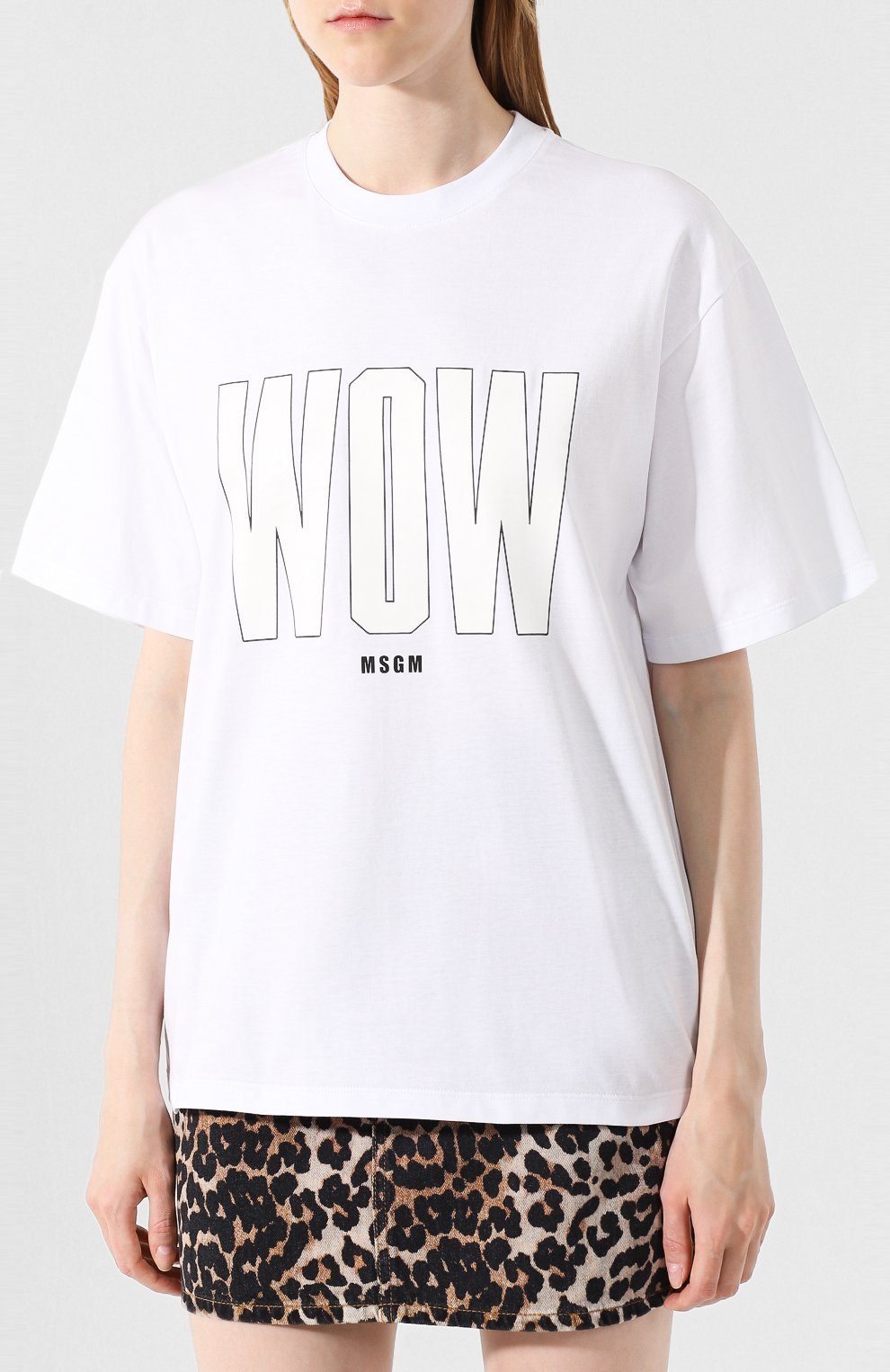 Хлопковая футболка MSGM, арт. 2741MDM164 195797, фото 3
