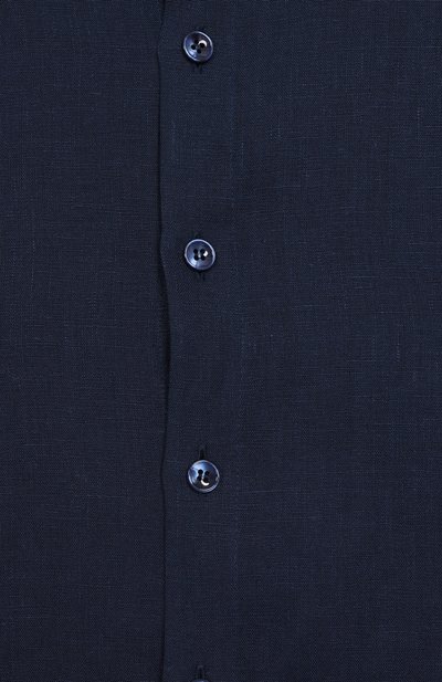 Льняная рубашка DOLCE & GABBANA темно-синего цвета по цене 55200 руб., арт. L44S25/FU4GI/8-14, фото 3 Льняная рубашка DOLCE & GABBANA, арт. L44S25/FU4GI/8-14, фото 3