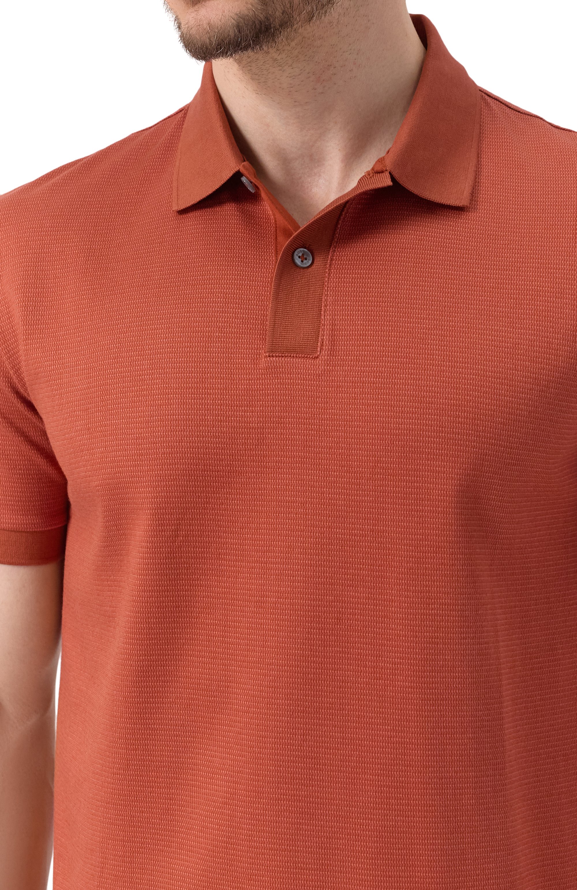 Хлопковое поло BOSS, арт. 50532246, фото 5