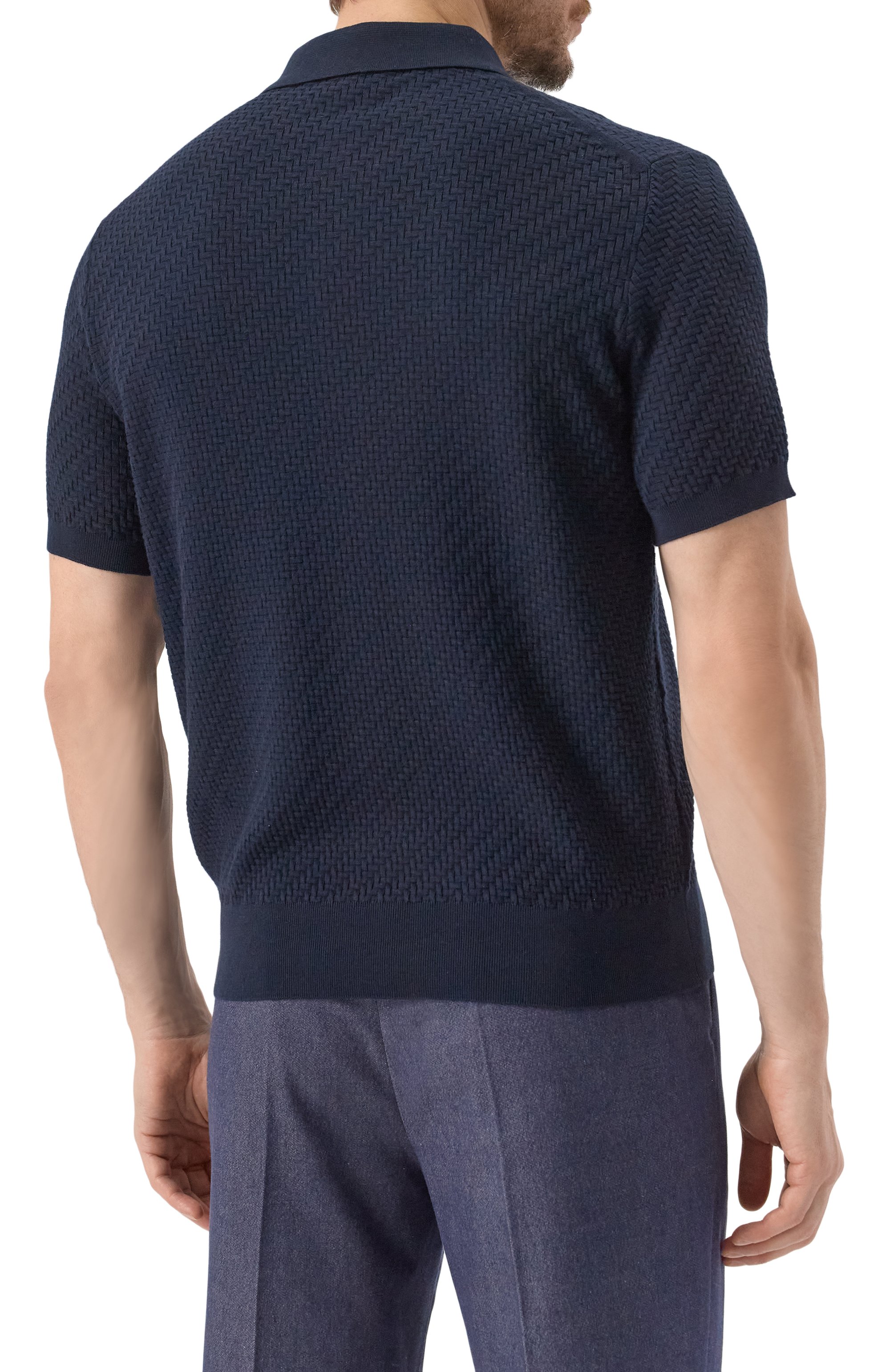 Поло из хлопка и шелка BRIONI, арт. UMR200/PAK22, фото 4