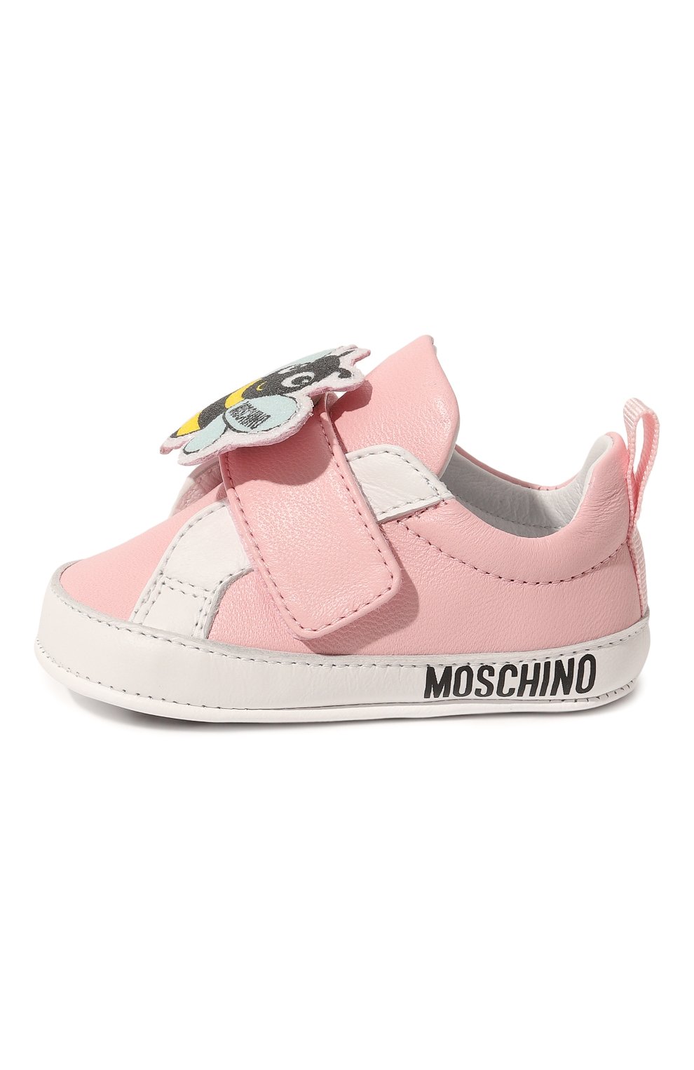 Кожаные пинетки MOSCHINO, арт. 74268, фото 2