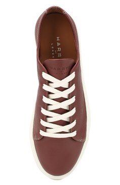 Мужские кожаные кеды HARRYS OF LONDON бордового цвета, арт. PURSUIT S0FT MILLED CALF | Фото 5 (Подошва: Плоская; Статус проверки: Проверена категория; Материал внутренний: Натуральная кожа; Материал утеплителя: Без утеплителя; Стили: Классический; Драгоценные камни: Проставлено; Материал сплава: Проставлено; Материал внешний: Натуральная кожа; Кросс-КТ: Низкие; Автоматизация Diginetica: Не назначено)