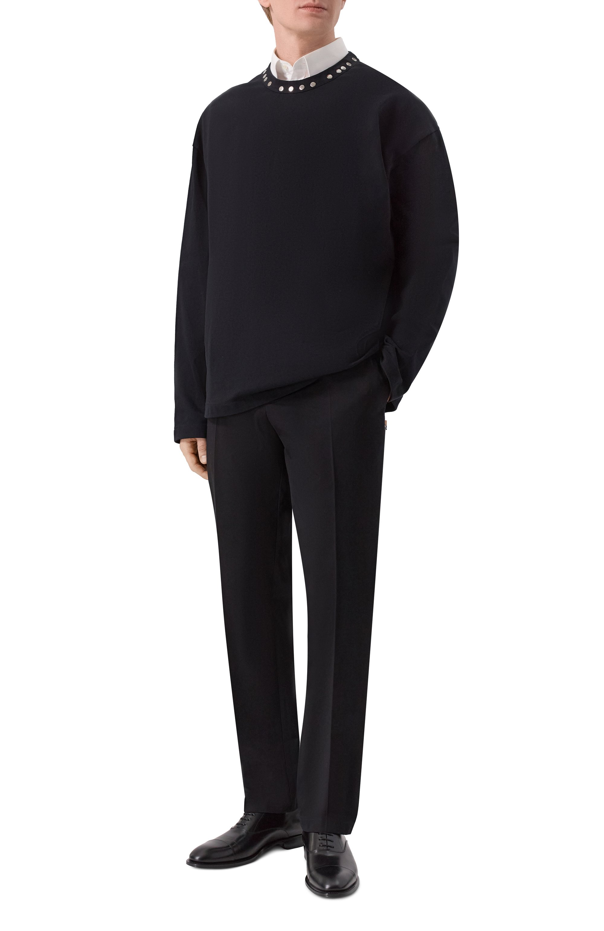 Кожаные оксфорды adrien SAINT LAURENT, арт. 838021/AAE5G, фото 2