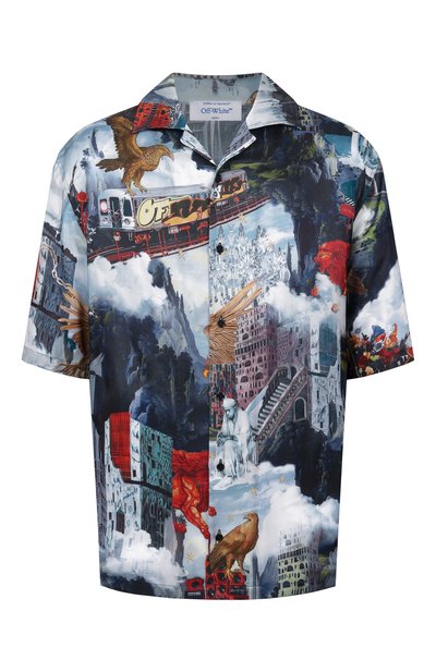 Мужская рубашка из вискозы OFF-WHITE, арт. 0MGG01FF25FAB006