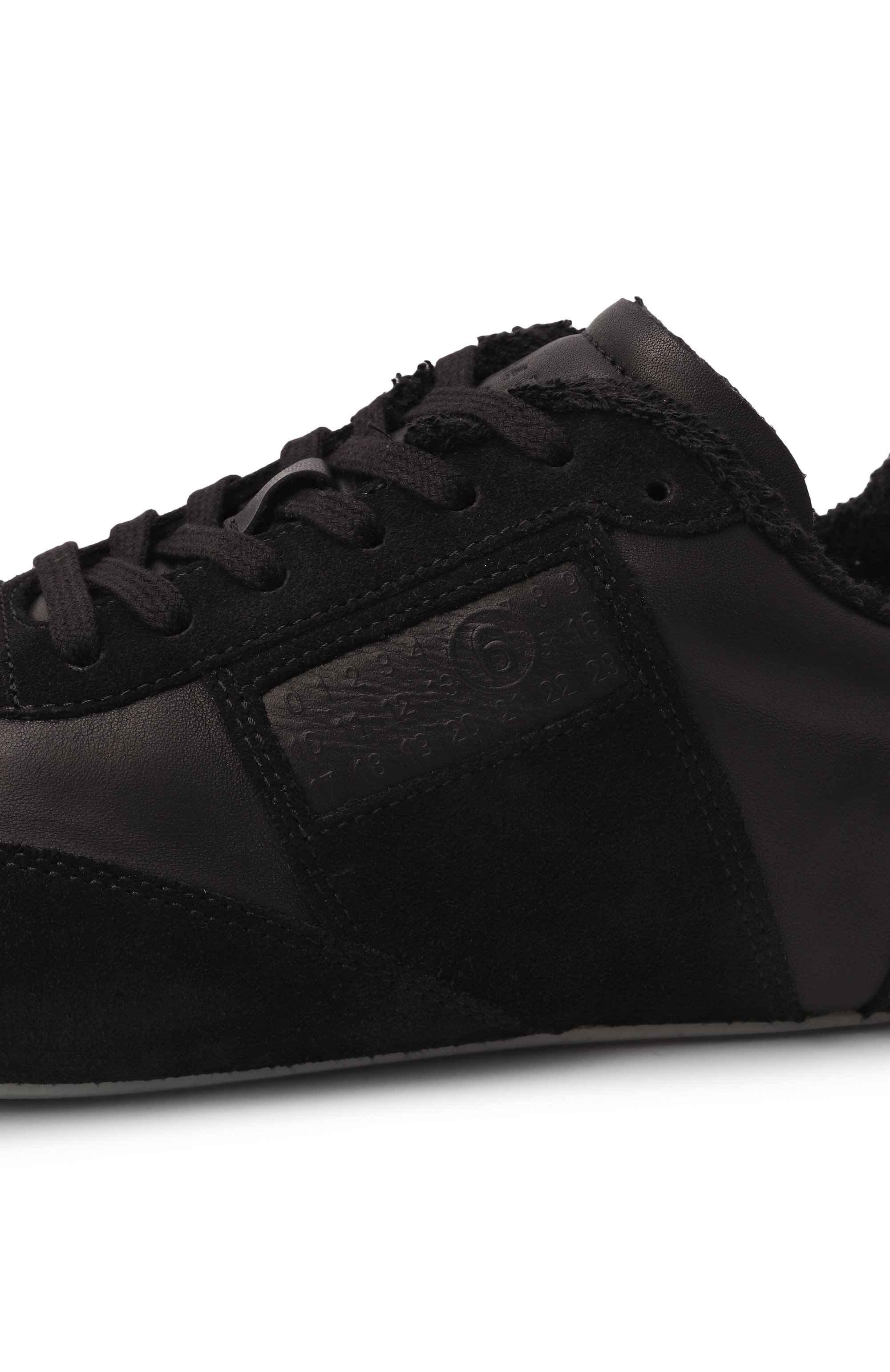 Кожаные кеды anatomic MM6 черного цвета по цене 54500 руб., арт. SH3WS0012/P6435, фото 7 Кожаные кеды anatomic MM6, арт. SH3WS0012/P6435, фото 7