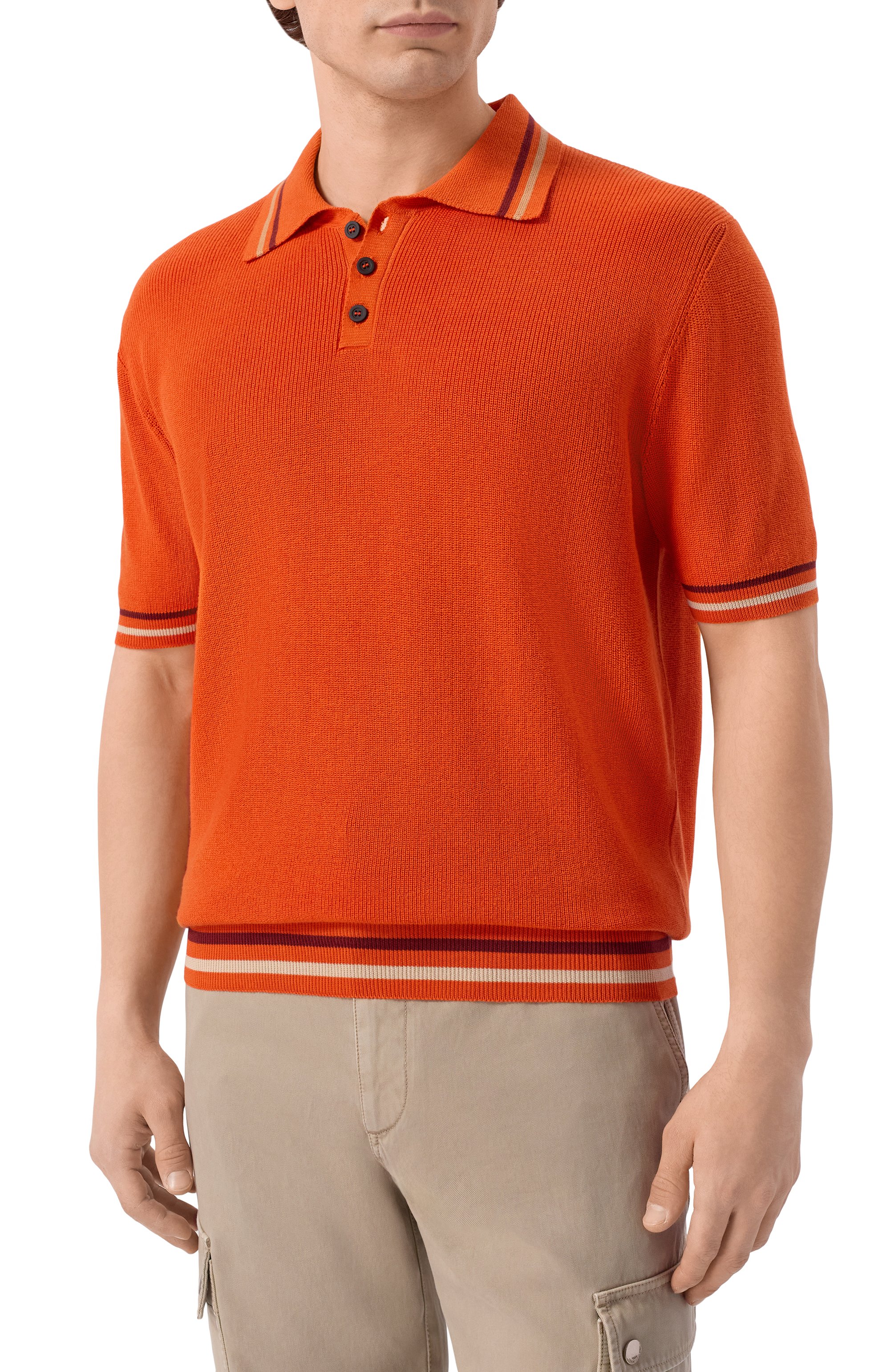 Хлопковое поло KITON, арт. UMM0737, фото 3