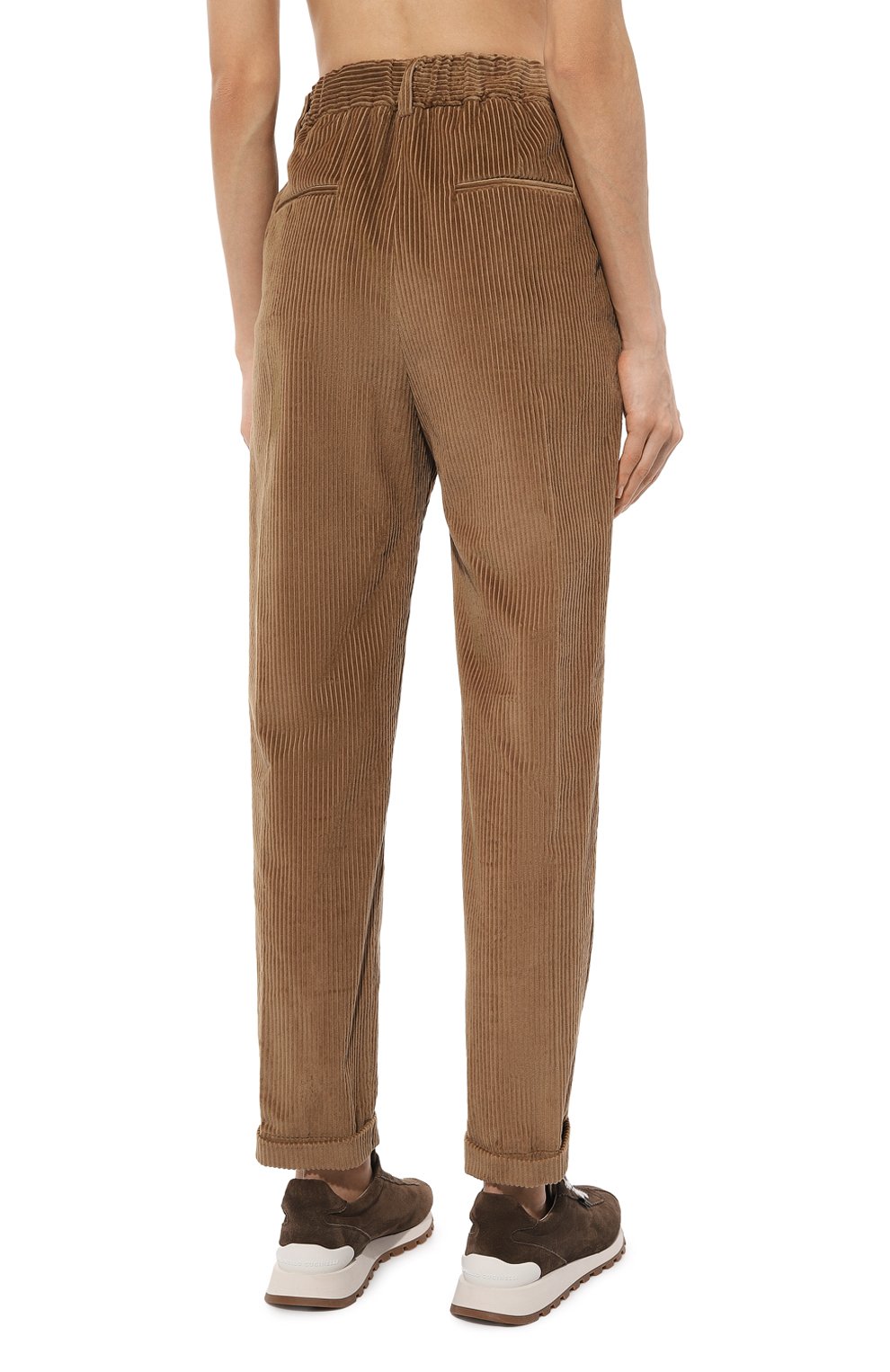 Вельветовые брюки KITON светло-коричневого цвета по цене 74400 руб., арт. D50105K0561B, фото 4 Вельветовые брюки KITON, арт. D50105K0561B, фото 4