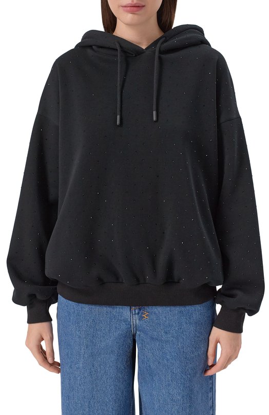 Худи с отделкой стразами Flashin FF25HURH Чёрный  FF25HURH Фото 3