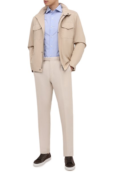 Брюки из шерсти и льна ZEGNA, арт. 915F01/75TB12, фото 2