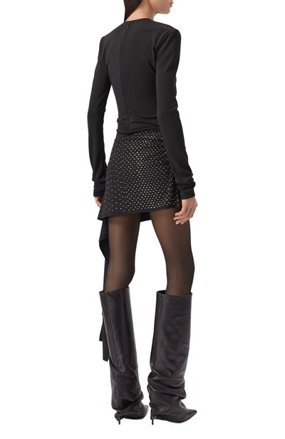 Платье с отделкой стразами THE ATTICO, арт. 250WCA00383/PLL002TA, фото 4