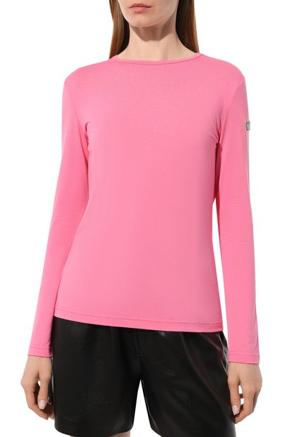 Лонгслив из вискозы EVERREVER розового цвета по цене 6370 руб., арт. RE-LSV-PINK-01, фото 3 Лонгслив из вискозы EVERREVER, арт. RE-LSV-PINK-01, фото 3