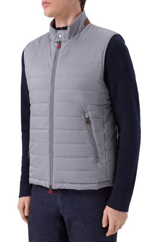 Утепленный жилет Kiton UW2195V0422H08/48-60 Серый  UW2195V0422H08/48-60 Фото 3