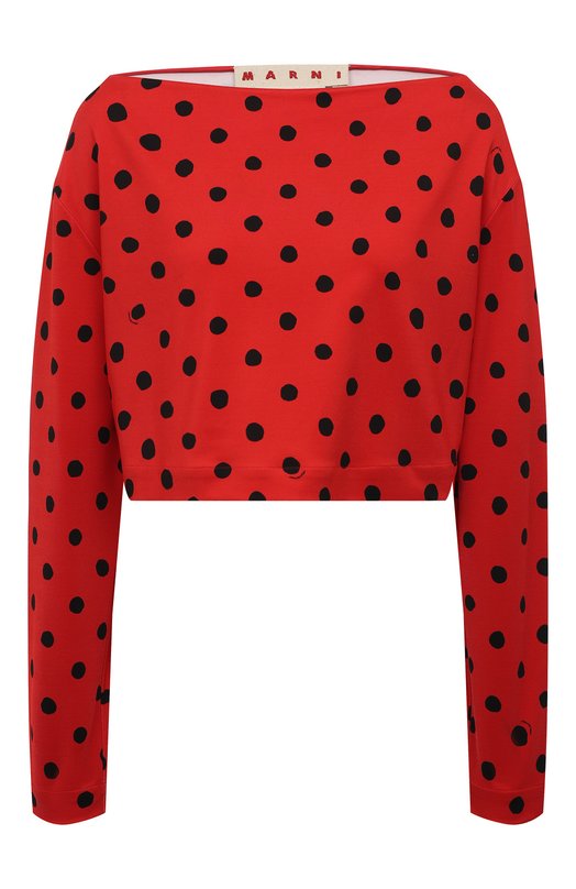 

Топ из вискозы Marni, Красный
