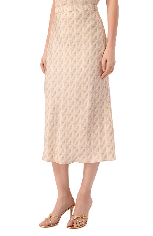 Шелковая юбка MVST M26.2PW.S015/F127 Бежевый  M26.2PW.S015/F127 Фото 3