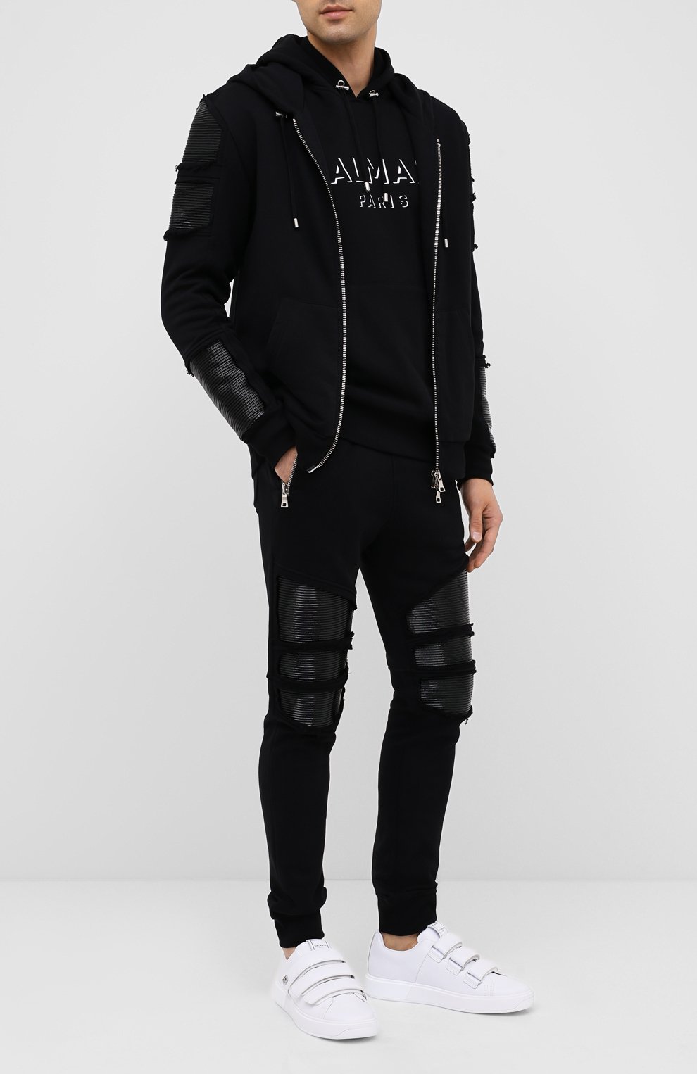 Кожаные кеды b-court BALMAIN белого цвета по цене 69450 руб., арт. UM1C227/LACL, фото 2 Кожаные кеды b-court BALMAIN, арт. UM1C227/LACL, фото 2