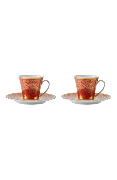 Набор из 2-х чайных чашек с блюдцами velin red STEFANO RICCI, арт. 0TT002/VELIN6/C. 1036_