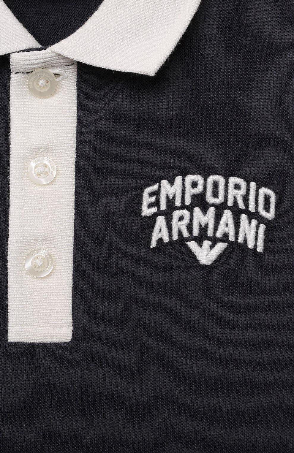 Хлопковое поло EMPORIO ARMANI, арт. 3R4FJA/1JPTZ, фото 3
