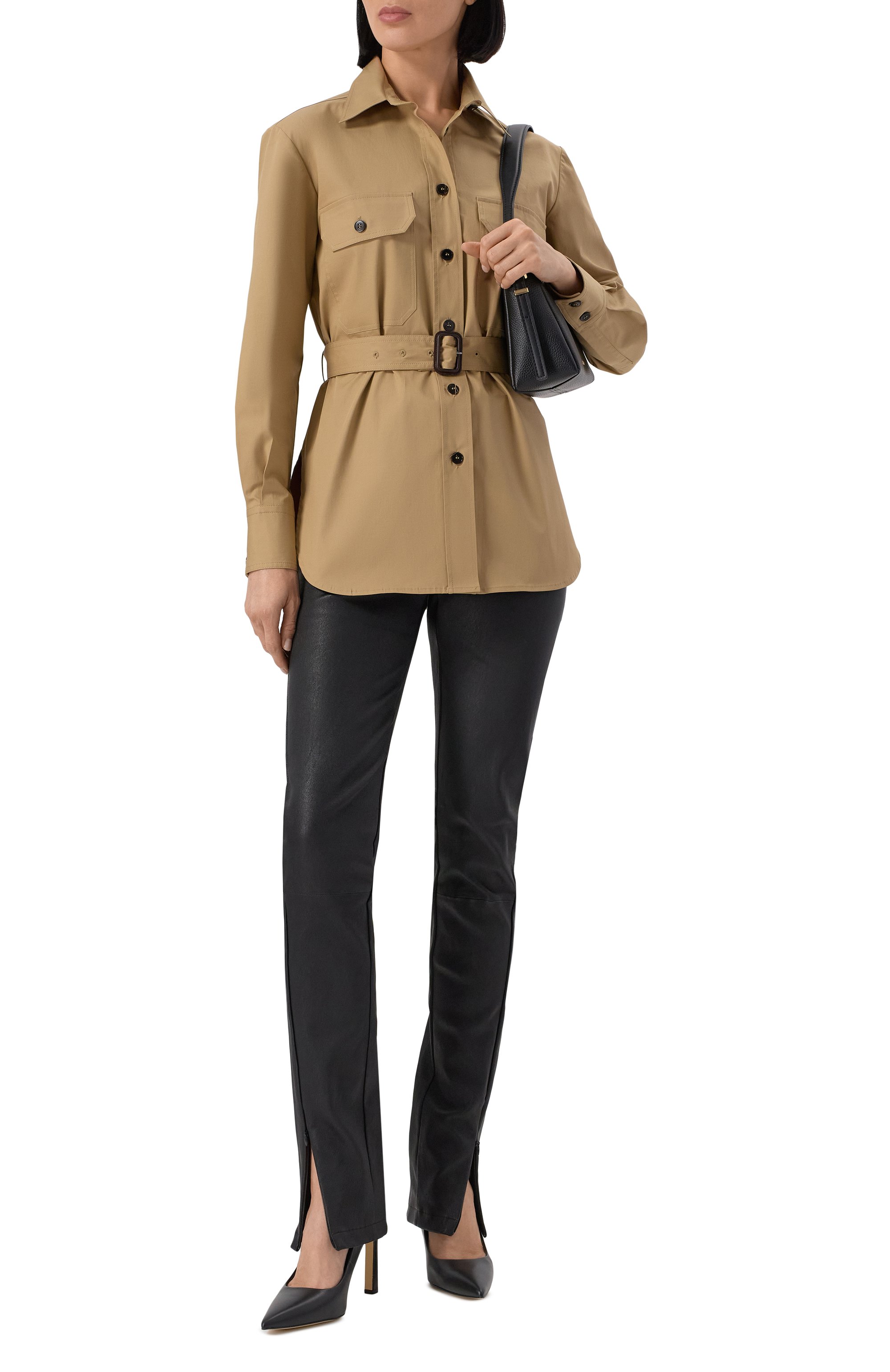 Кожаные легинсы BOSS, арт. 50541926, фото 2