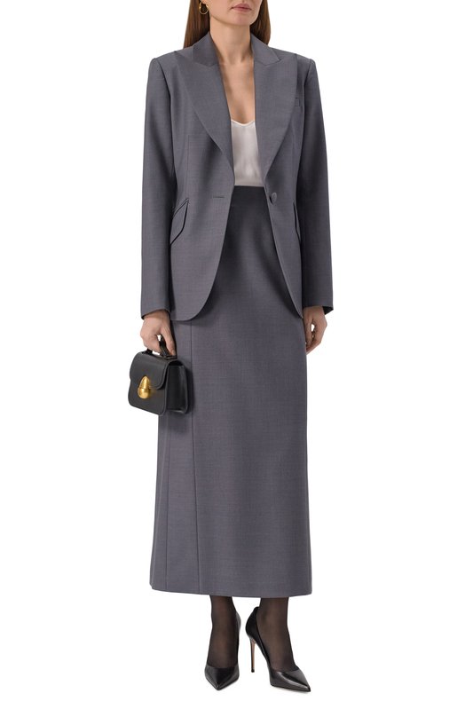 Шерстяная юбка Shervarli SK-25-0021 Серый  SK-25-0021 Фото 2