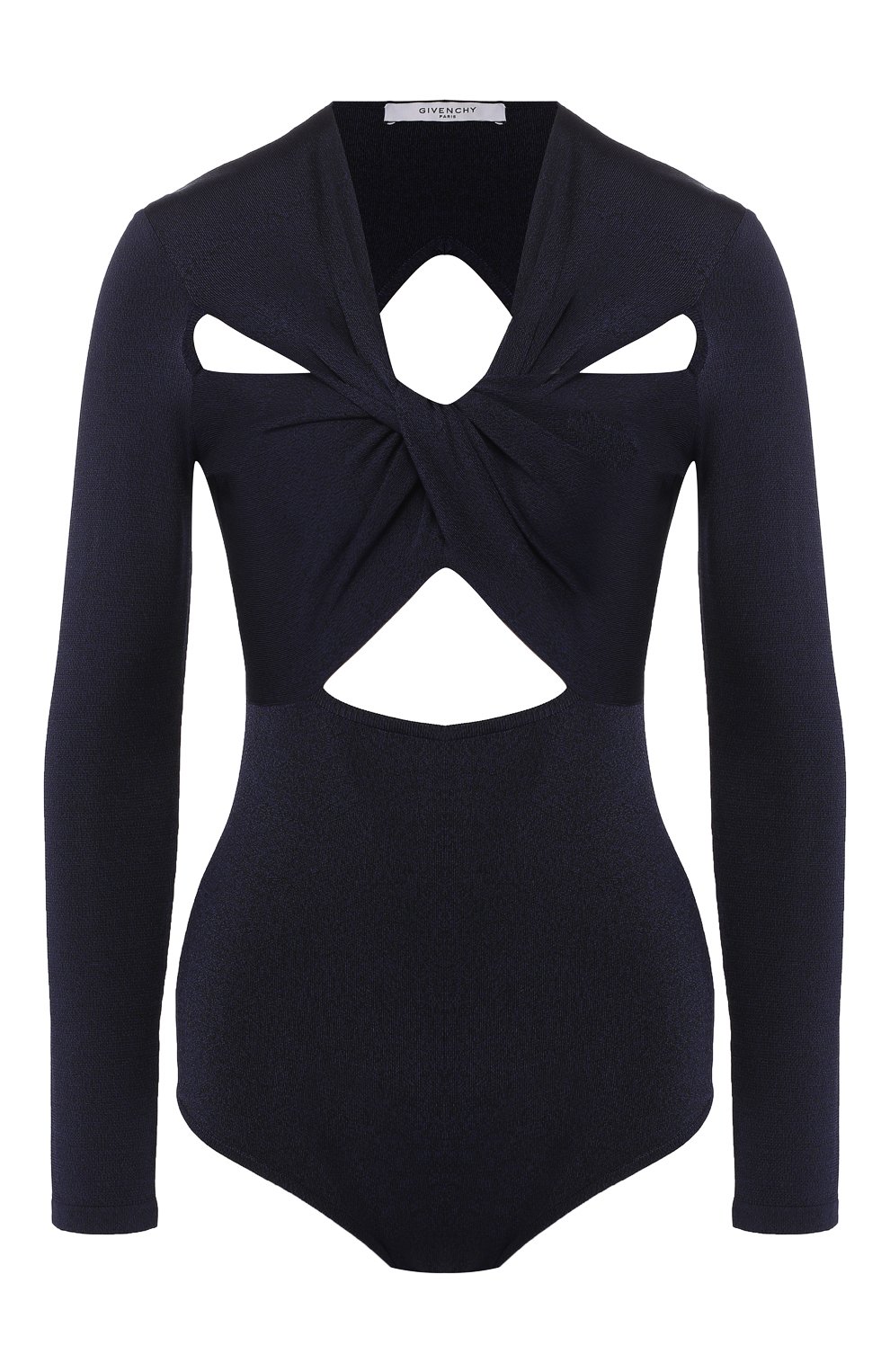 Боди из вискозы GIVENCHY синего цвета по цене 89100 руб., арт. BW60GC4Z4M, фото 1 Боди из вискозы GIVENCHY, арт. BW60GC4Z4M, фото 1