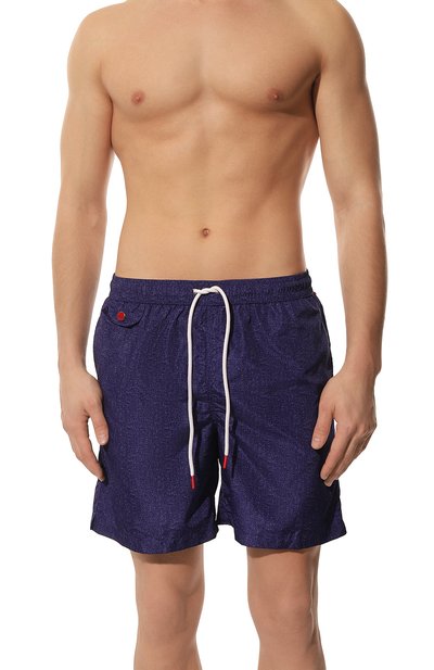 Плавки-шорты KITON темно-синего цвета по цене 33100 руб., арт. UC0M5CXB6009, фото 2 Плавки-шорты KITON, арт. UC0M5CXB6009, фото 2