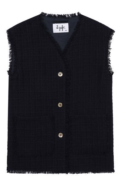 Твидовый жилет IL GUFO, арт. P25GI054C5052/10A-14A