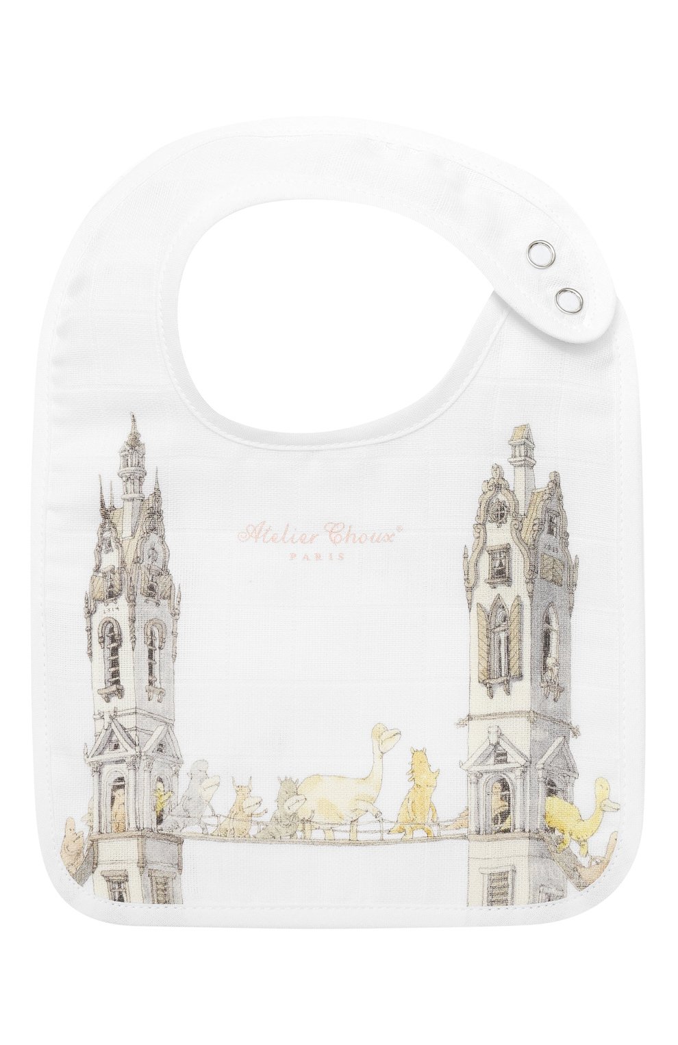 Хлопковый нагрудник ATELIER CHOUX, арт. SMALL BIB T0WER`S BRIDGE, фото 1