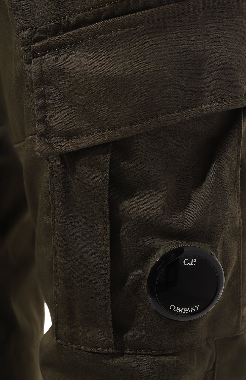 Хлопковые брюки C.P. COMPANY хаки цвета по цене 29950 руб., арт. 14CMPA056A-005694G, фото 5 Хлопковые брюки C.P. COMPANY, арт. 14CMPA056A-005694G, фото 5