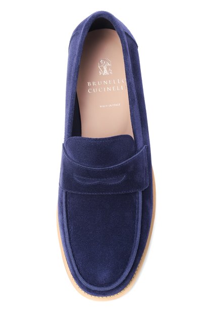 Замшевые пенни-лоферы BRUNELLO CUCINELLI, арт. MZUPAIX653, фото 5