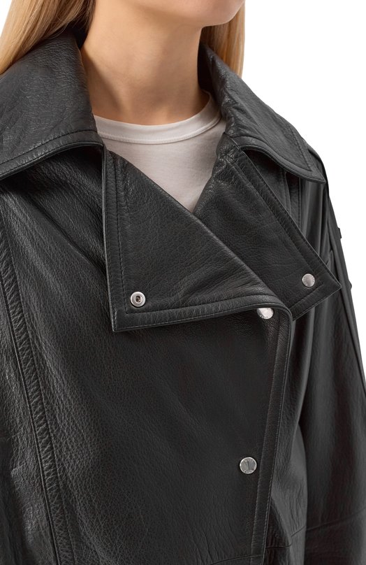 Кожаная куртка BOSS Orange 50552201 Чёрный  50552201 Фото 5