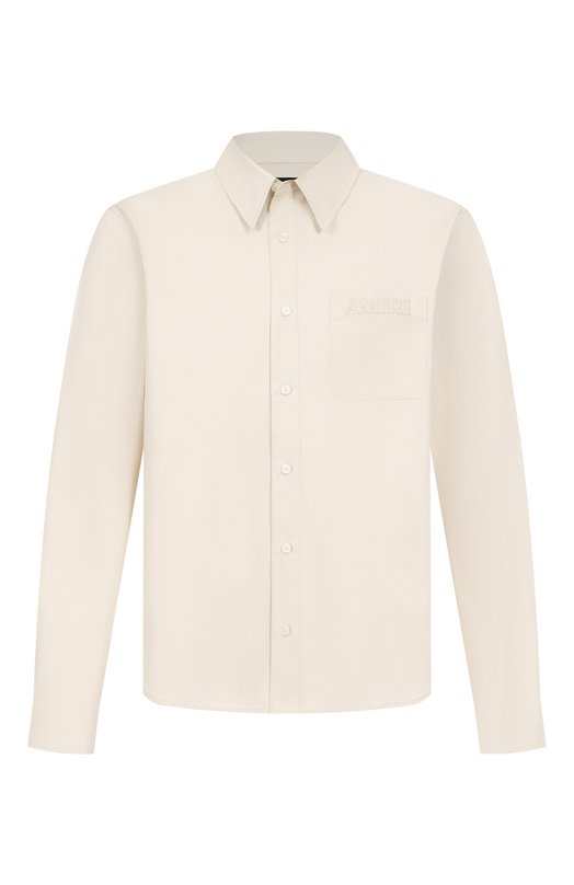 Хлопковая рубашка Amiri AMSTCA1170 Кремовый AMSTCA1170