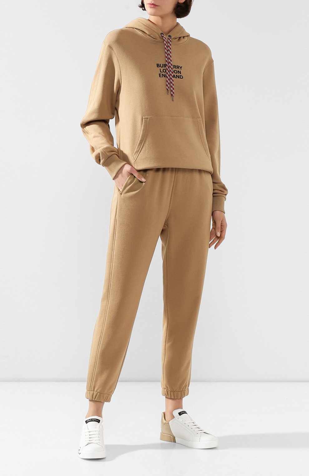 Хлопковое худи BURBERRY бежевого цвета по цене 86150 руб., арт. 8020832, фото 2 Хлопковое худи BURBERRY, арт. 8020832, фото 2