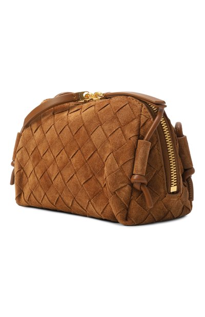 Сумка concert pouch BOTTEGA VENETA светло-коричневого цвета по цене 239000 руб., арт. 794258/V5ZZ4, фото 4 Сумка concert pouch BOTTEGA VENETA, арт. 794258/V5ZZ4, фото 4