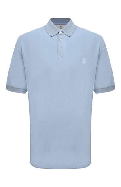 Мужское хлопковое поло BRUNELLO CUCINELLI, арт. ME8548765