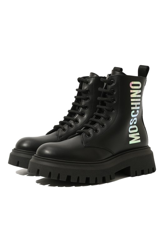 

Кожаные ботинки Moschino, Чёрный