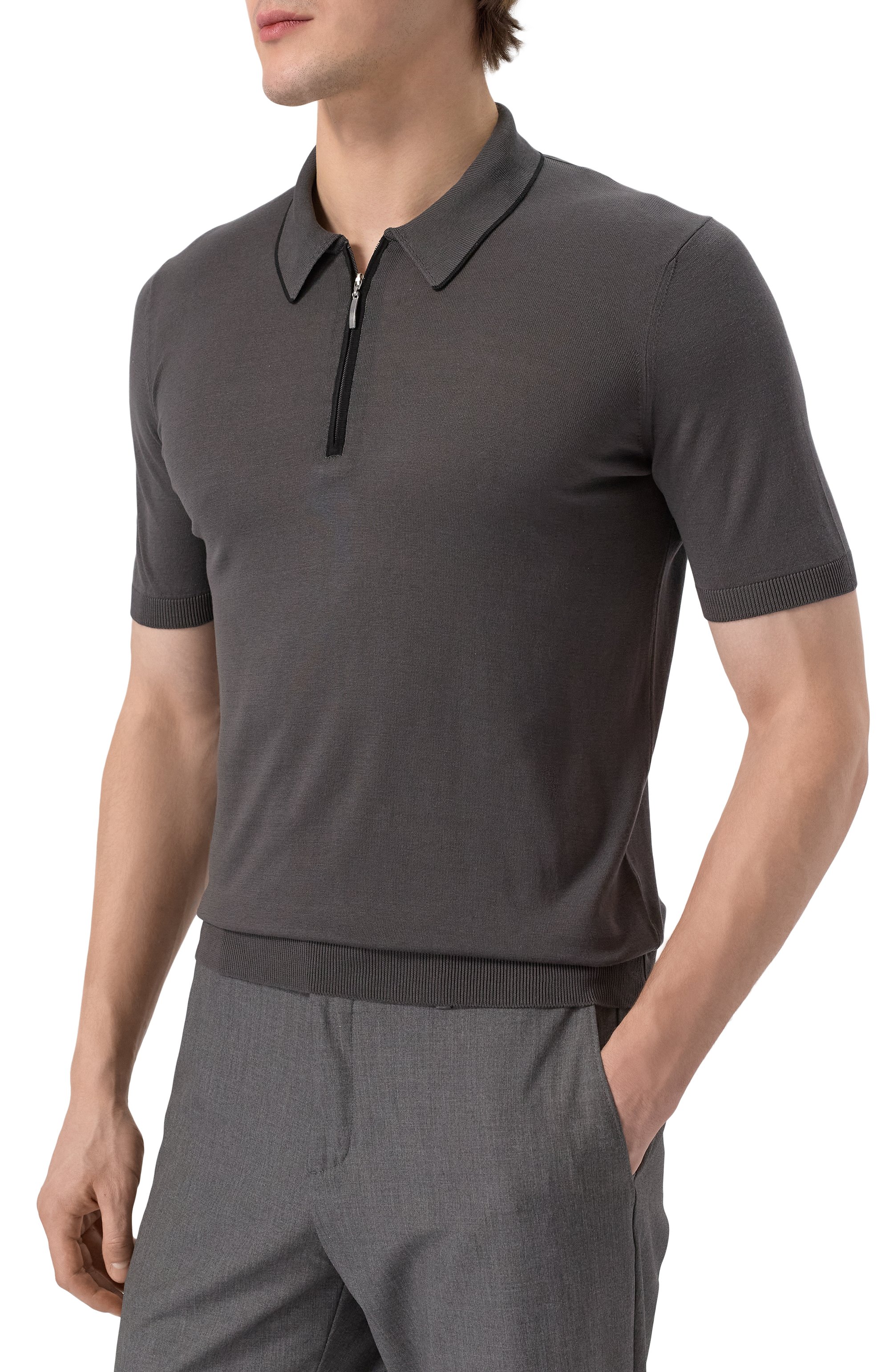 Шелковое поло GRAN SASSO, арт. 43166/23506, фото 3