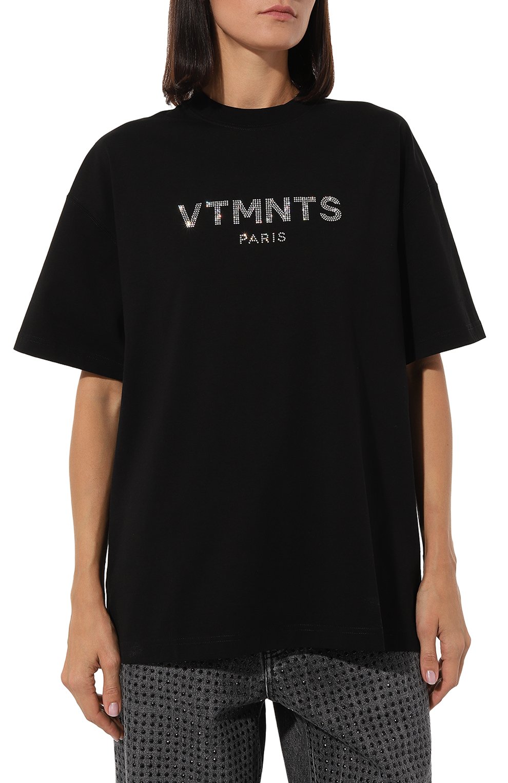 Хлопковая футболка VTMNTS, арт. VL18TR140B, фото 3