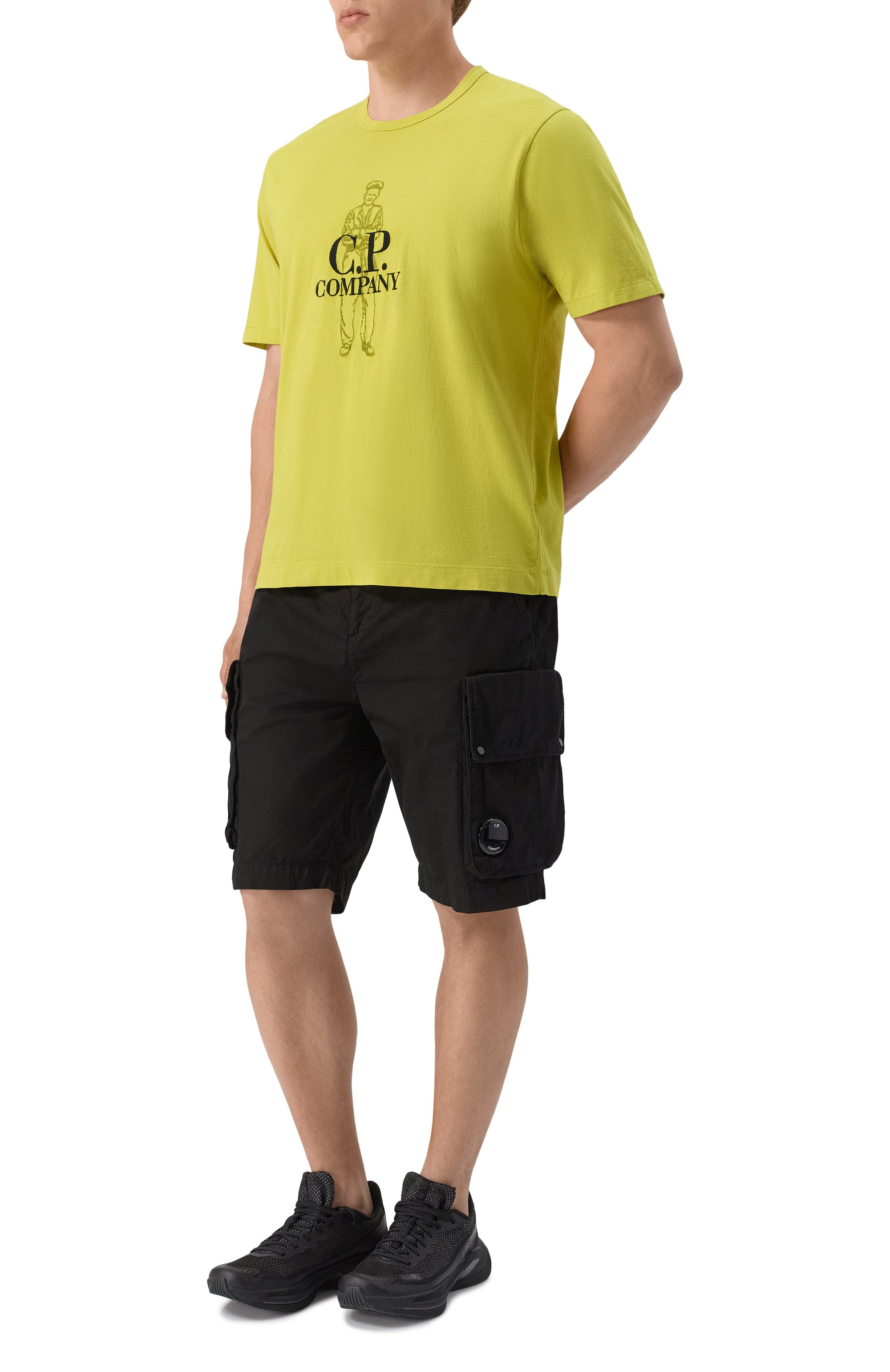 Хлопковые шорты C.P. COMPANY, арт. 18CMBE315A1103400, фото 2