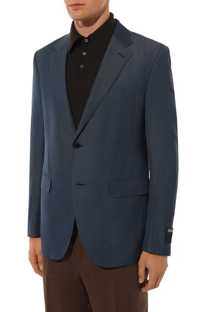 Шерстяной пиджак ZEGNA, арт. 576500A5/10FT207, фото 4