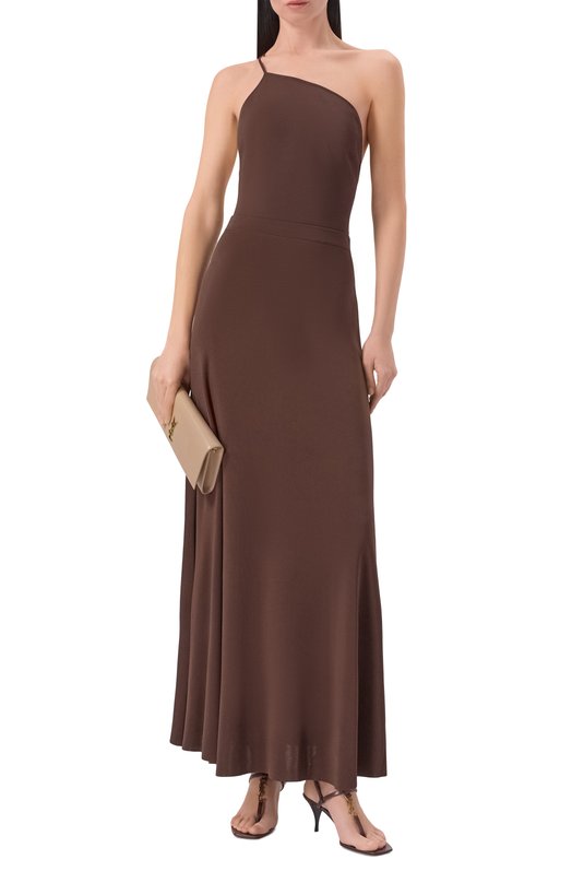 Кожаные босоножки Cassandra 60 Saint Laurent 860586/25VAB Коричневый  860586/25VAB Фото 3