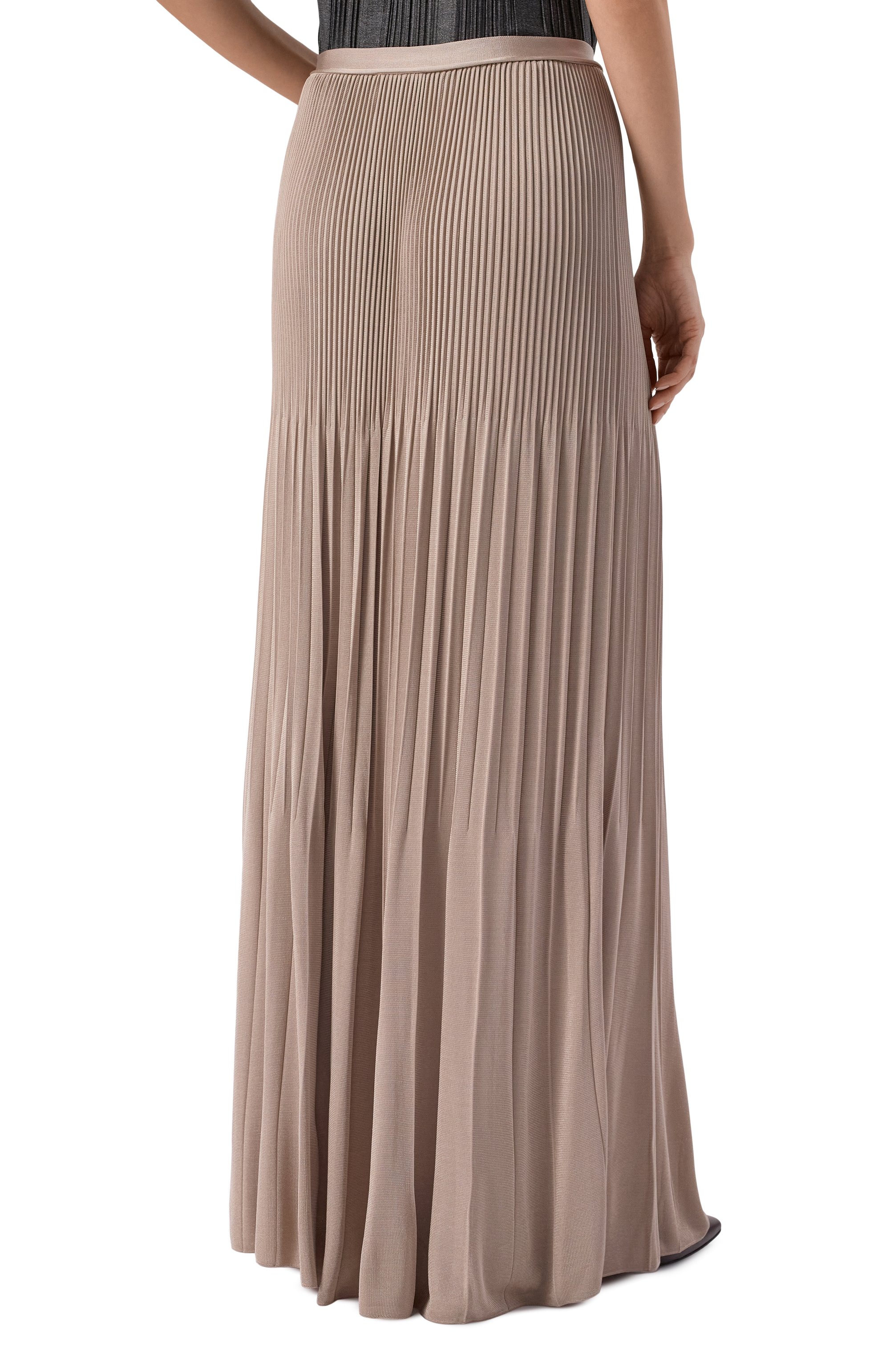 Юбка из вискозы GIORGIO ARMANI бежевого цвета по цене 244000 руб., арт. GW003196/AF24199, фото 4 Юбка из вискозы GIORGIO ARMANI, арт. GW003196/AF24199, фото 4