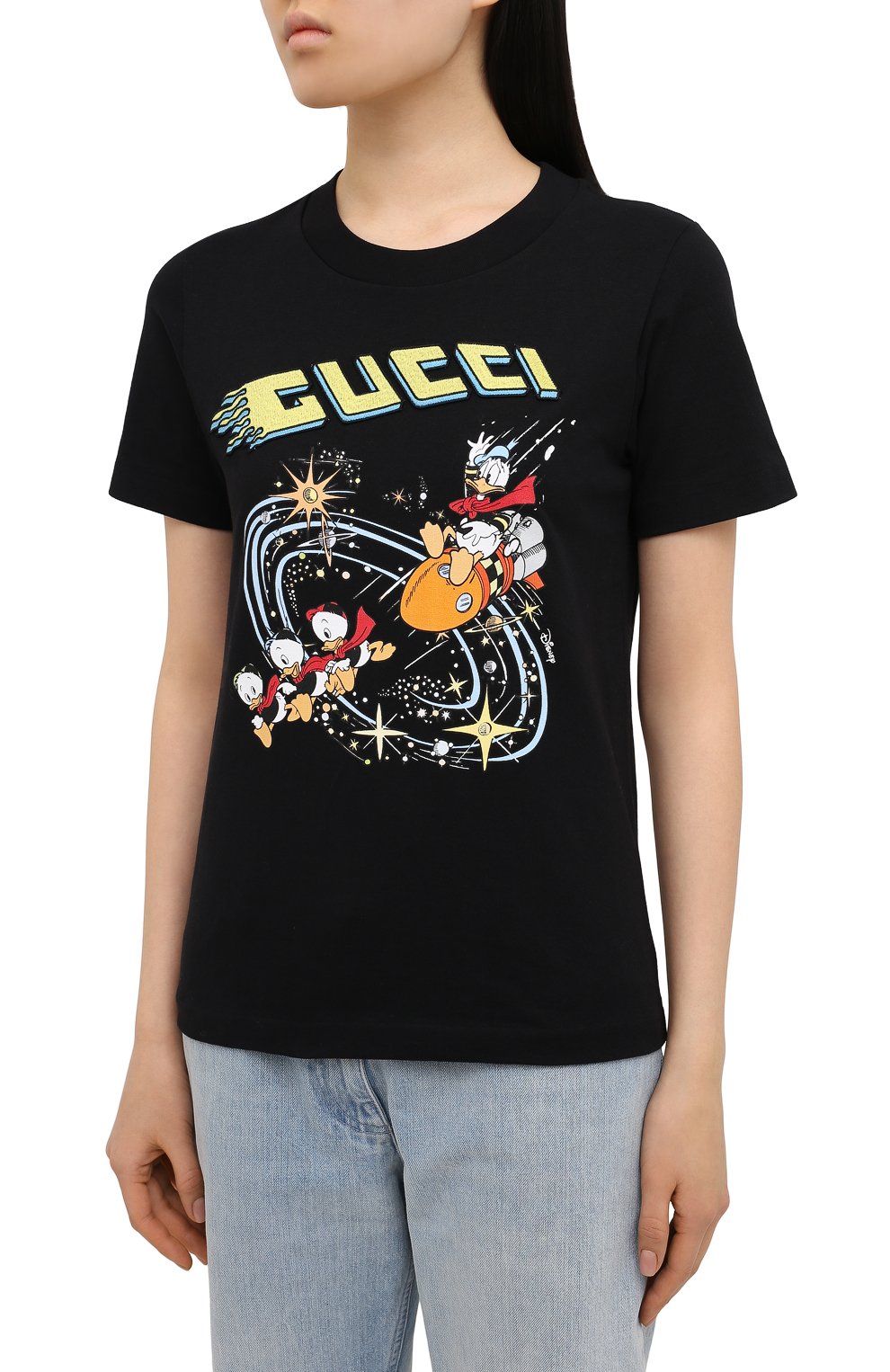 Хлопковая футболка disney x gucci GUCCI, арт. 644671/XJDBD, фото 3
