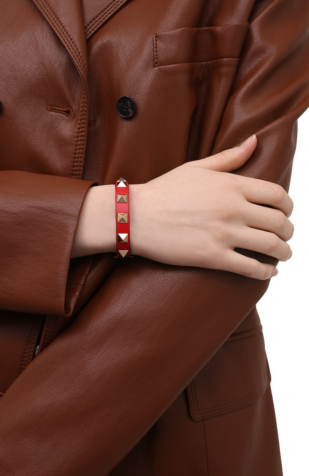 Кожаный браслет rockstud VALENTINO, арт. XW2J0255VIT, фото 2