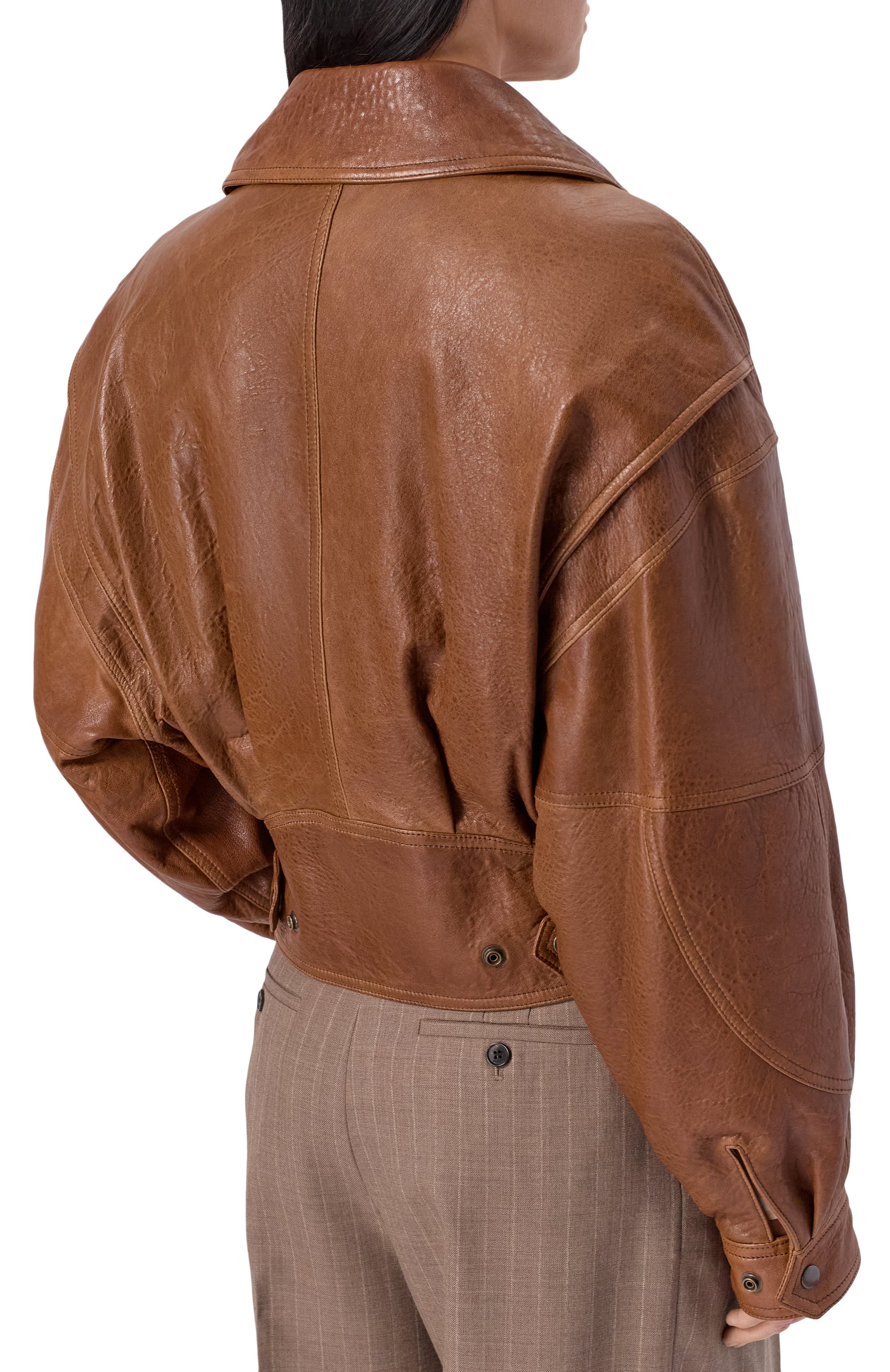 Кожаный бомбер SAINT LAURENT, арт. 836517/YCSX2, фото 4